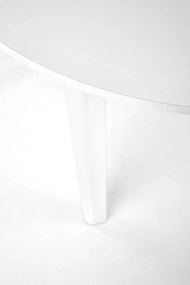 Okrúhly rozkladací jedálenský stôl Ringo - biela