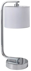Endon 57917 - Stmievateľná stolná lampa CANNING 1xE14/40W/230V lesklý chróm/biela