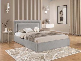 Čalúnená posteľ s úložným priestorom Enserio, Rozmer postele: 140x200, Dostupné poťahy: Coral 75