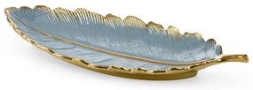 Dekoračný podnos HIRAL 3 04 modrý / zlatý