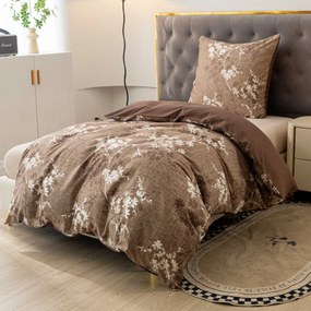 Mikroflanelové obliečky BRONIVA hnedé Rozmer obliečky: 70 x 90 cm | 140 x 200 cm