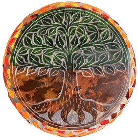 Turecká lampa Tiffany štýl RUBY Branches - burner 37*15