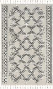 My Flair, Kusový koberec Moroccan Delight weiß, 100x200, čiernobiela, obývacia izba