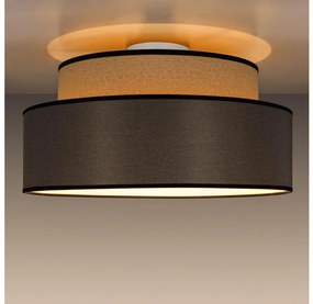 Stropné svietidlo GRACE 1xE27/60W/230V pr. 40 cm béžová/hnedá