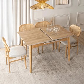 PROXIMA.store - Rozkladací jedálenský stôl Samer 120 cm FARBA: dub, FARBA NÔH: dub