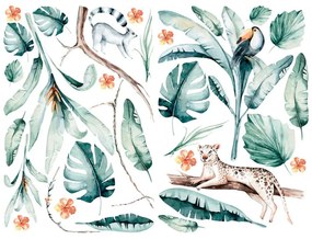 Dekoratívne samolepky na stenu Ambiance Tropical