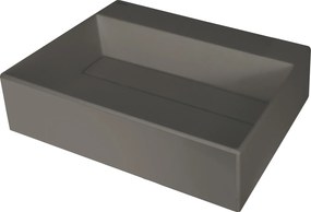 Deante Umývadlo na dosku Correo 50x40 cm - CQR TU4M, granit, antracit metalic