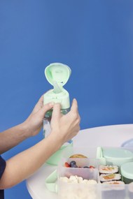 Fľaša na pitie so slamkou 450 ml - spearmint