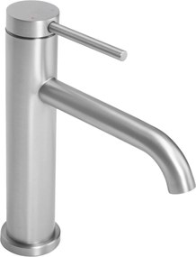Rea Clif, umývadlová batéria h-205, brúsená oceľ, REA-B5324