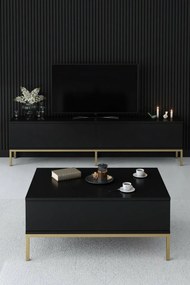 Televízny stolík Lord Black and Gold