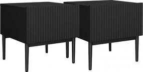 Sada nočných stolíkov Nicole 2 ks - čierna