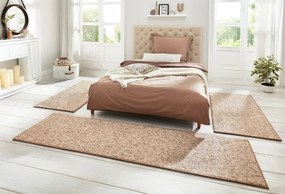 Spálňová sada kobercov Hanse Home WOLLY béžová / hnedá
