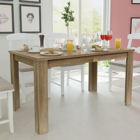 Jedálenský stôl, 140x80x75 cm, dub