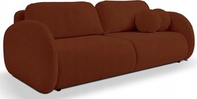 Pohovka trojsedačka Ovalia (medená čierna)