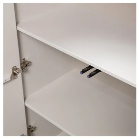 Svetlosivá skrinka z borovicového dreva 85x135 cm Cadiz – WOOOD