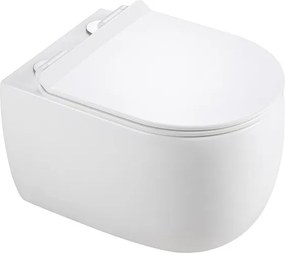 BPS-koupelny Závesná WC misa so SoftClose sedadlom HYD-6775, biela