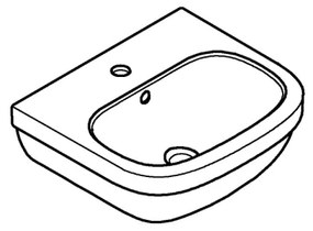 GROHE 39324000 - Umývadlo EURO CERAMIC 450 × 400 mm keramika/biela