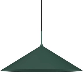 Závesné svietidlo Capital, 1x zelené kovové tienidlo, (fi 60cm), gr