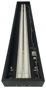 Žiarivkové svietidlo T8 2xG13/18W/230V 120 cm čierna