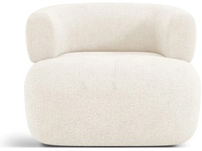 Béžové kreslo z textílie bouclé Jenny – Micadoni Home