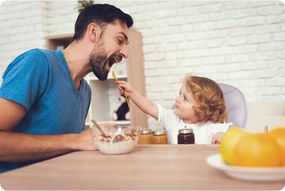 Detská jedálenská stolička Ricokids Tulo heather