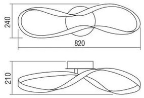 Redo 01-1414 - LED Stmievateľné stropné svietidlo NUBO LED/40W/230V biela