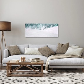 Obraz - Tyrkysová abstrakcia (120x50 cm)