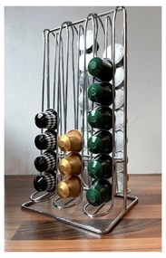 Stojan na kapsule v striebornej farbe – Household Pleasure