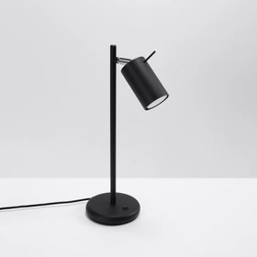 Stolná lampa Ring, 1x čierne kovové tienidlo