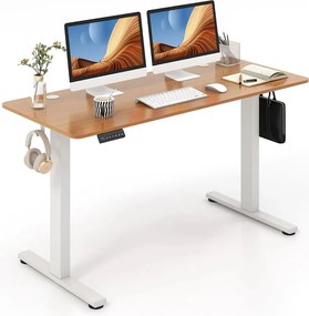 Elektricky nastaviteľný stôl, 140x60 cm