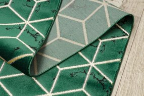 Behúň EMERALD exkluzívny 1014 glamour, styl kocka zelený/zlatý
