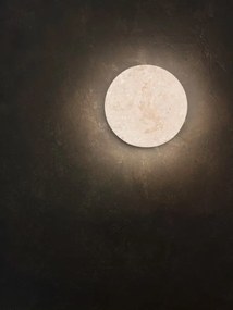 Matne biele kamenné LED nástenné svietidlo so stmievačom Bobbin – Trio Select