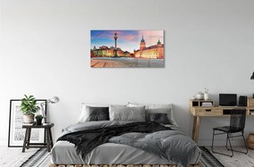 Obraz na akrylátovom skle Sunrise varšava staré mesto 100x50 cm