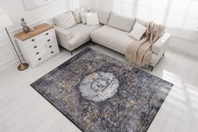 MIRO 51453.805 umývací koberec Rozeta, vintage protišmykový - šedá Veľkosť: 120x170 cm