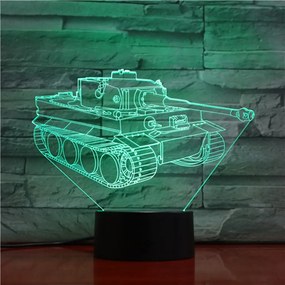 3Dmix 3D-MTV029 - Motív pre 3D LED nočnú lampu - Tank