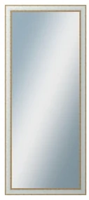 DANTIK - Zrkadlo v rámu, rozmer s rámom 60x140 cm z lišty DOPRODEJMETAL bielozlatá (3023)