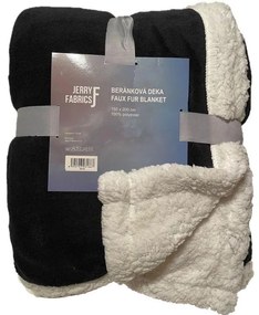 JERRY FABRICS -  JERRY FABRICS Deka mikroflanel super soft s baránkom Ćierna Polyester, 150/200 cm