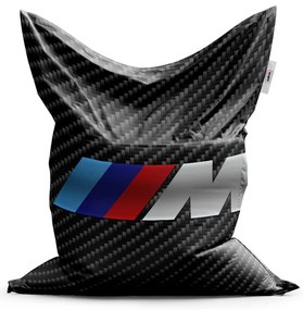 Sedací vak Classic MPERFORMANCE karbon - detský, čierna