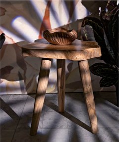 Stolička z tíkového dreva v prírodnej farbe Budut – Mauro Ferretti