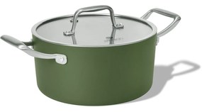 Elmich Nepriľnavý keramický hrniec Vital Ø 18 cm (2L) - olivovo zelená