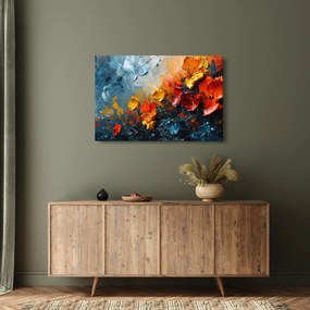 Obraz - Abstraktná maľba kvetov III. (90x60 cm)