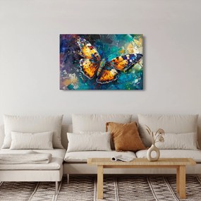 Obraz - Motýľ, olejomaľba (90x60 cm)