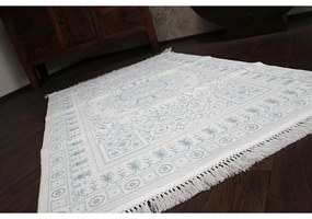 Luxusný kusový koberec akryl Daron modrý 100x300cm