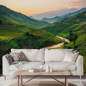 Fototapeta - Ryžové pole Mu Cang Chai (147x102 cm)