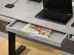 PC stolík Osto 120 (betón + čierna). Vlastná spoľahlivá doprava až k Vám domov. 1109821