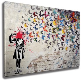 Obraz na plátne Butterfly dead WY51 70x100 cm