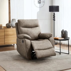 Polohovacie kreslo béžové, elektrické TV-4094 LAN3