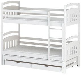 Detská posteľ 90 x 190 cm ANIE (s roštom a úl. priestorom) (biela). Vlastná spoľahlivá doprava až k Vám domov. 1013229