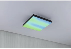 LED panel Paulmann 79914 Loria Rainbow RGBW 18W 1140lm 29,5x29,5cm čierny s diaľkovým ovládaním