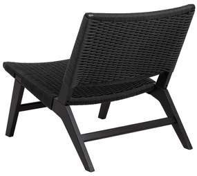 Křeslo Carson z masivu černé